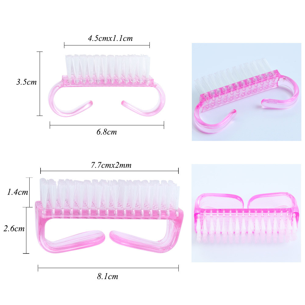 Fingernail Scrub Cleaning Brushes Tools Manicure Pedicure Soft Remove Dust Small Angle Cleaning Brush Nail Care