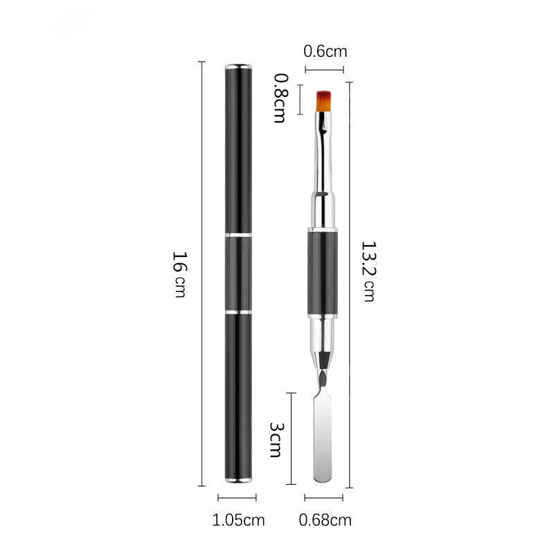 Embossing Stick Tools Light Therapy Pen Pinceles Set Gel Nail Polish Dual-Ended Nail Art Brush Set