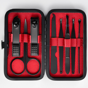 Travel Luxury Manicure 8 In 1 Stainless Steel Professional Pedicure Set Travel Grooming kit Manicure Set