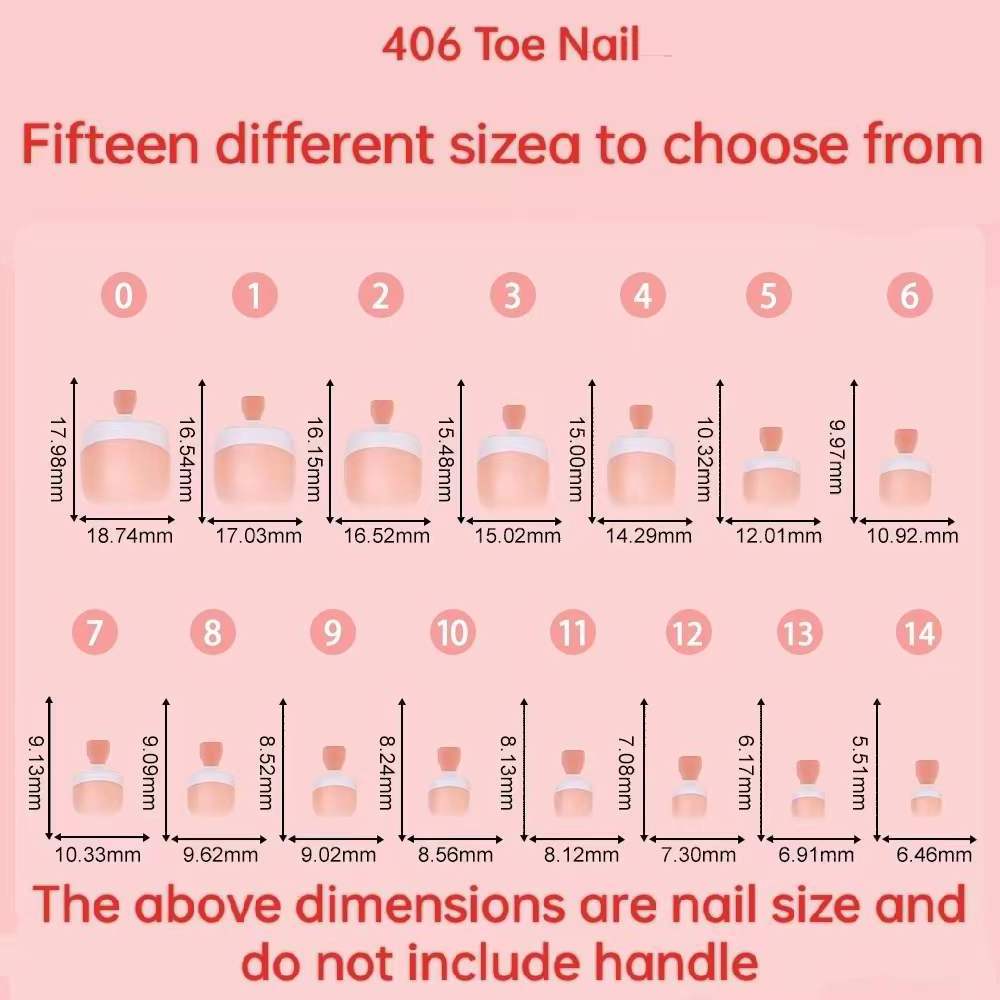 240PCS False Toenails Tip Acrylic Artificial Toenails French Full Cover Toe Art Nails for Women Nail Salon DIY Foot