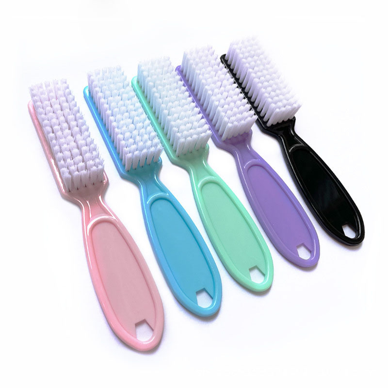 Beauty Nail Art Dust Cleaning Brush Handle Grip Nail Brush For Toes Nails Cleaner