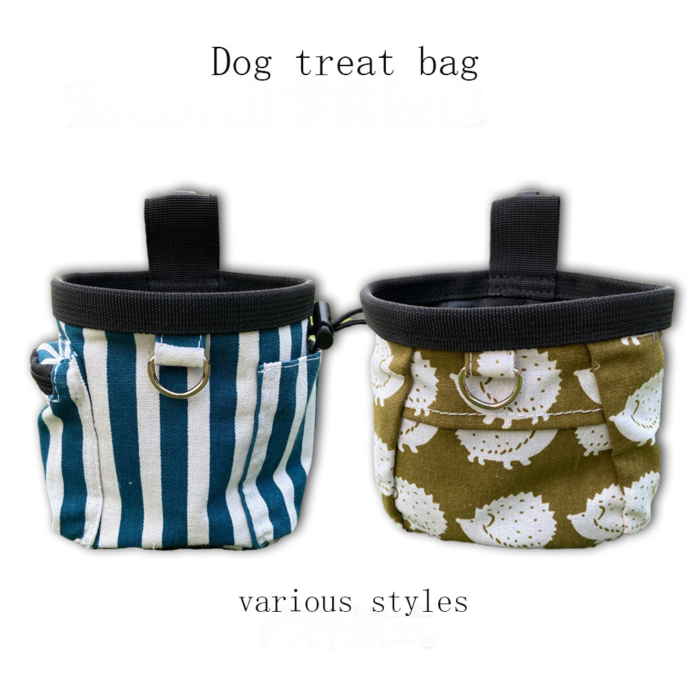 FREE SHIPPING Stylish High-capacity Dog Treat Pouch , Easily Carries Pet Toys Dog Poop Bags For Dog Snack Bag Travel Treat Bag