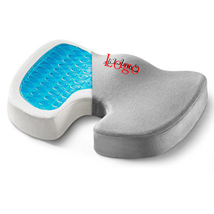 Elderly Daybed Embroidery Travel Seat Cushion Massaging Velvet Sponge Memory Foam Zero Gravity Chair Prostate Seat Cushion