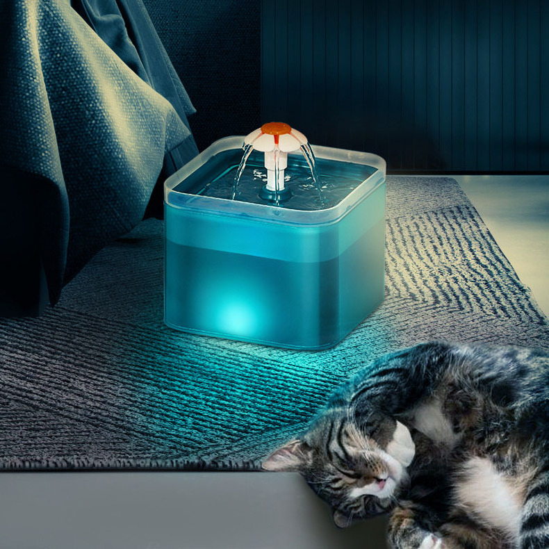 New Arrival Automatic Circulation Cat Pet Water Feeder Led Intelligent Pet Water Dispenser