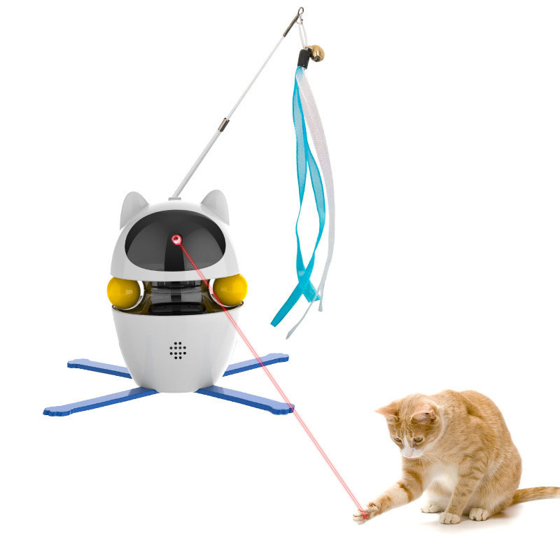 Removable Infrared Laser Electric Smart Cat Teaser Interactive Toys Automatic Cat Laser Toy