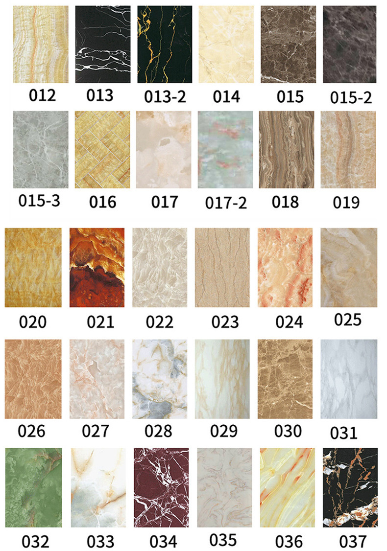 Free sample pvc faux marble sheet manufacturer lamina artificial de marmol uv marble plastic granite sheet pvc wall panel