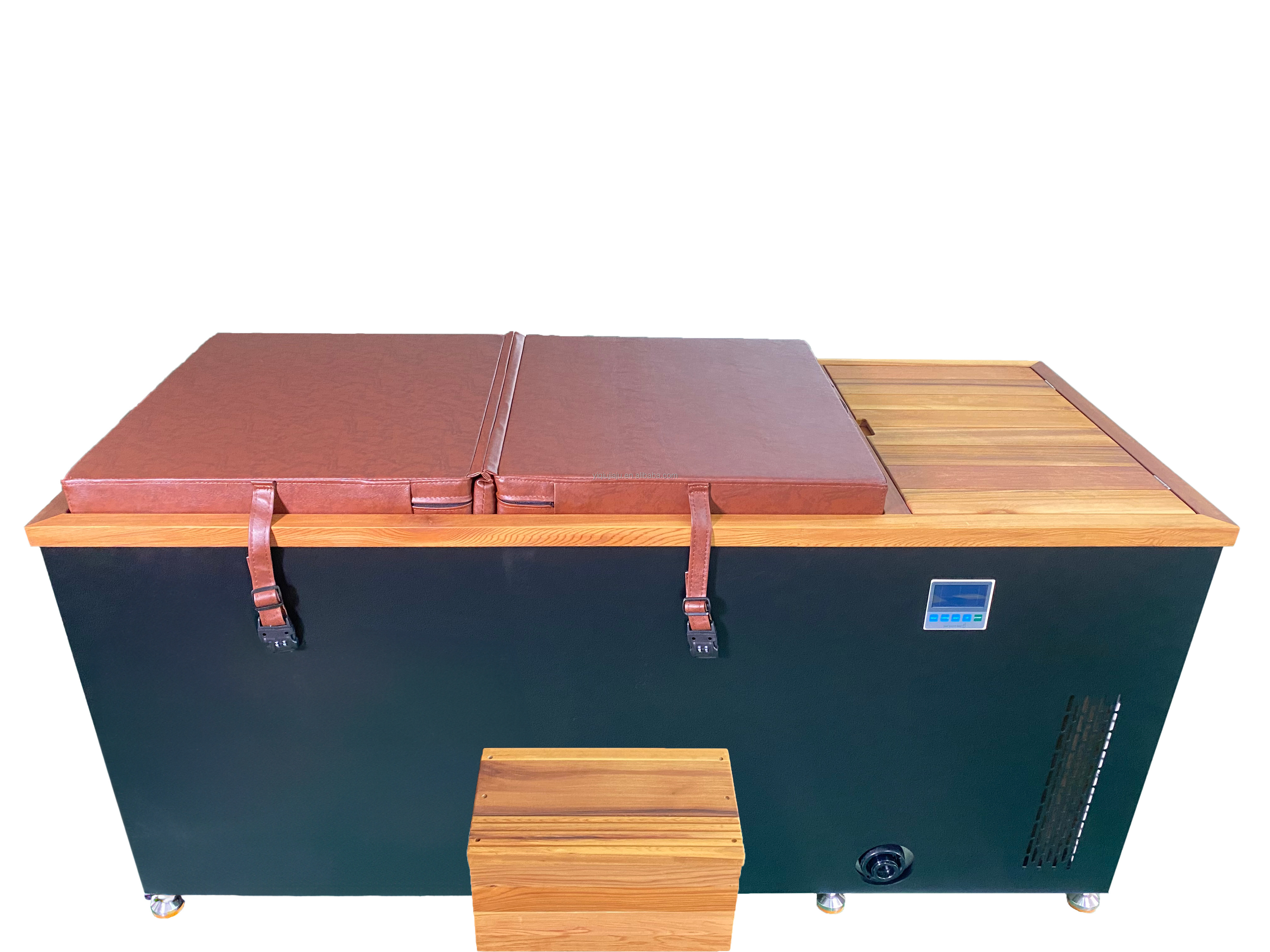 Cedar Lover Traditional Cold Plunge With Stainless Steel Wooden Ice Bath Tub Smart Chiller For One Person