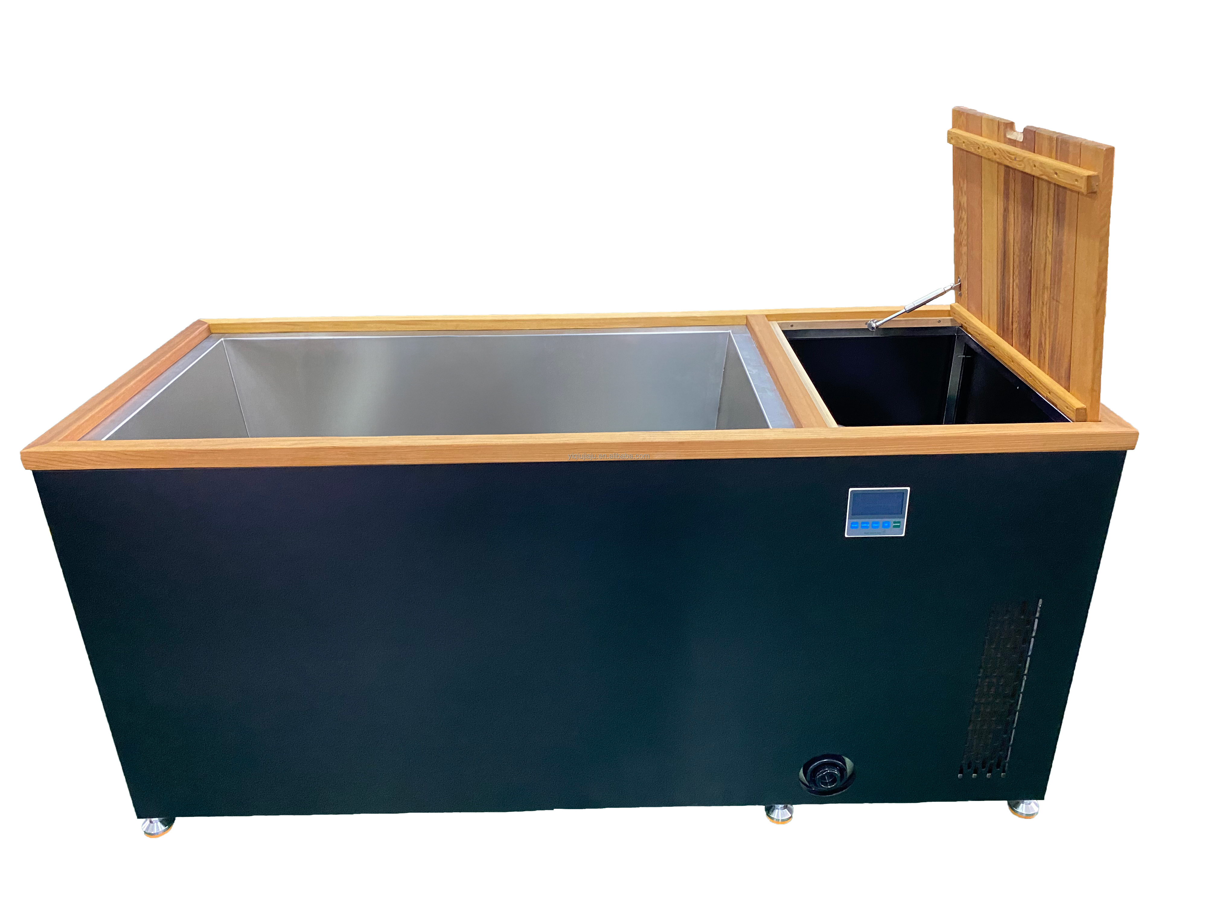 Cedar Lover Traditional Cold Plunge With Stainless Steel Wooden Ice Bath Tub Smart Chiller For One Person