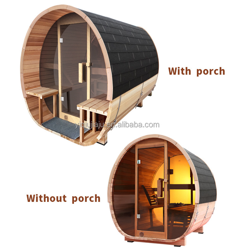 Cedar Lover Wholesale Popular Outdoor Barrel Sauna Wood Burning Red Cedar Wood Portable Sauna Vapor With Low Price