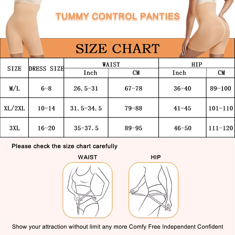 YIQUN Custom Polyamide Shapewear  High Elastic High Waist Slimming Shorts Seamless Tummy Control Shaper Panty For Everyday