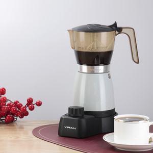 coffee maker electric coffee maker aluminium new PC with auto shut off TIMER OEM ETL ODM VED moka pot