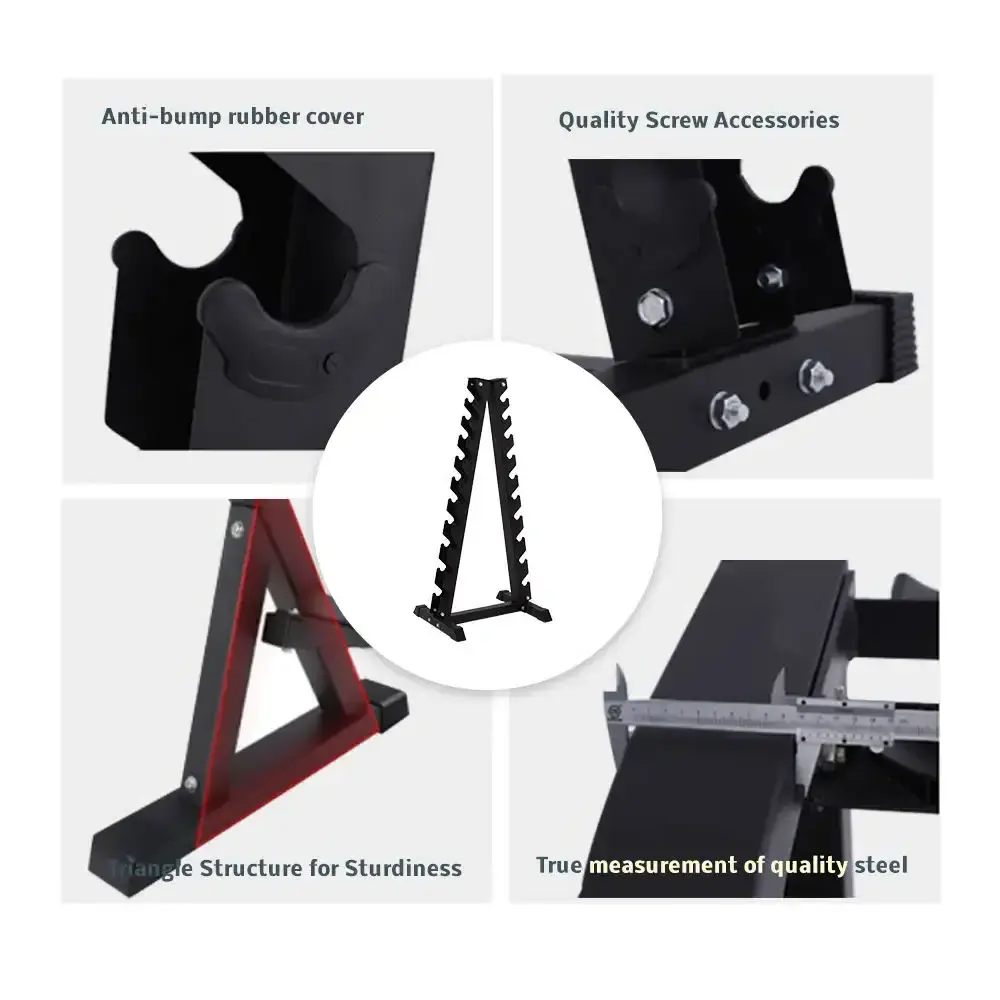 yr Frame Fitness Steel Dumbbell Rack 3 Tier to 10 Tier Weight Holder Hot Selling Dumbbell Rack Stand