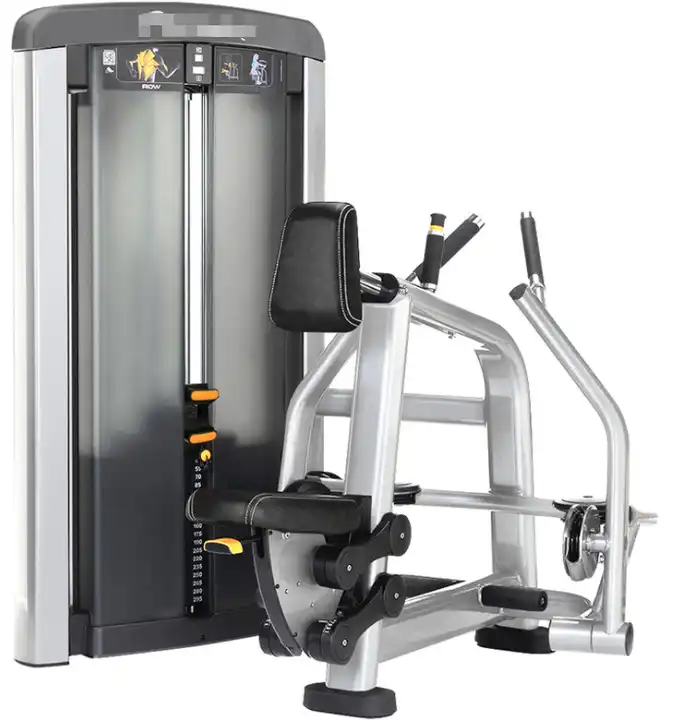 Plate Loaded Machine Commercial Fitness Equipment lat pulldown / seated row Life Fitness Seated Back Row Machine