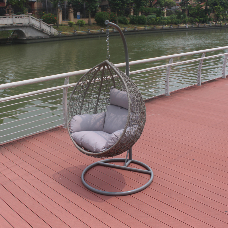 Luxury Design Garden Furniture Indoor Egg Shaped Rattan Swings