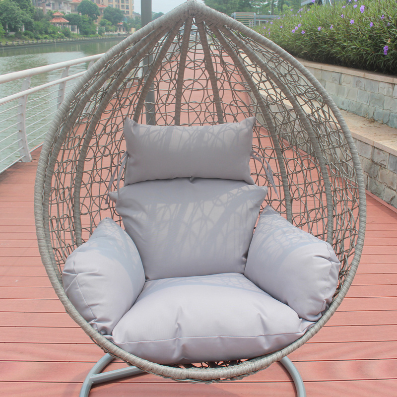 Luxury Design Garden Furniture Indoor Egg Shaped Rattan Swings