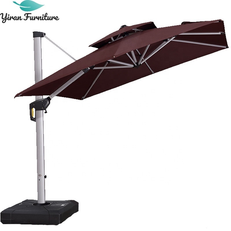 Garden Umbrella With Solar Hight Quality Outdoor Garden Patio Umbrella With Solar Led Parasol Light