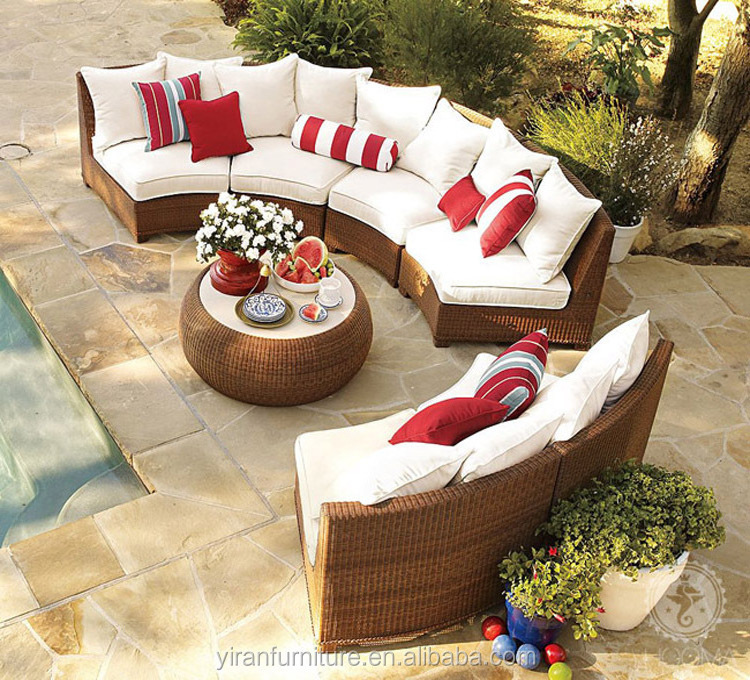 Cheap Wholesale Chaise Lounge Patio Rattan / Wicker Lounge Set Outdoor Furniture