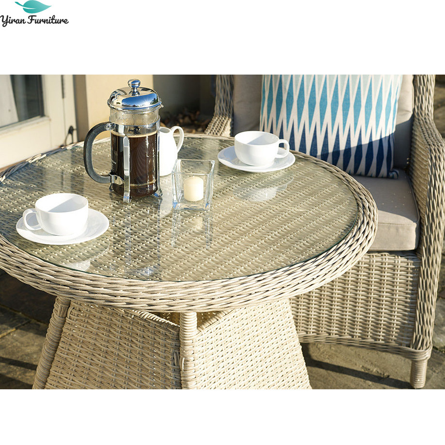 3pcs outdoor  bistro chair and table in high quality with competitive price for garden wicker furniture