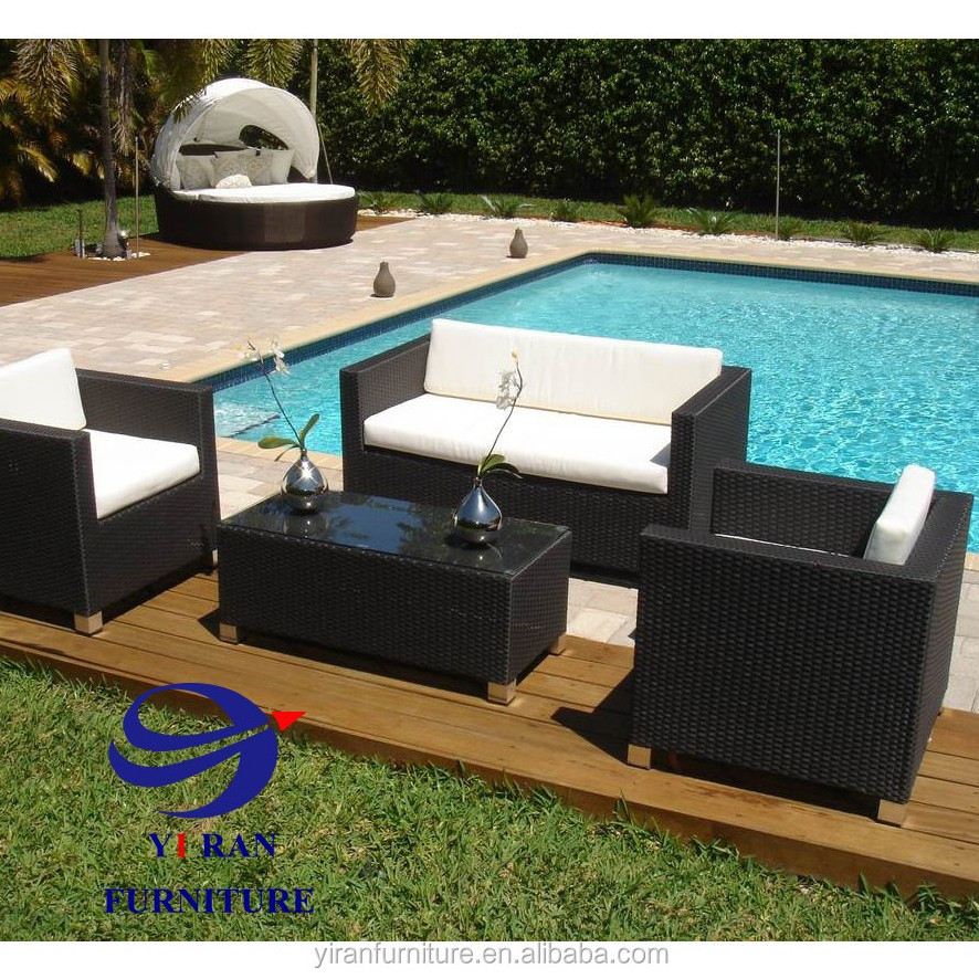 Cheap Wholesale Chaise Lounge Patio Rattan / Wicker Lounge Set Outdoor Furniture