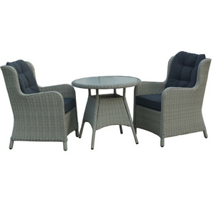 3pcs outdoor  bistro chair and table in high quality with competitive price for garden wicker furniture