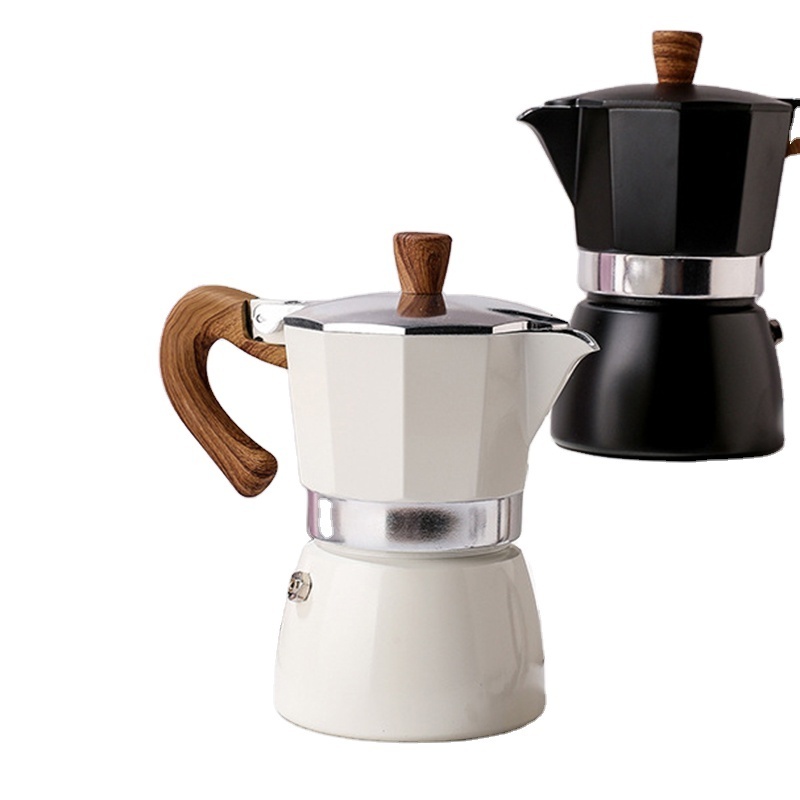 300ml Moka Pot Premium Style  Espresso Aluminum Geyser Coffee Maker Kettle Cafetera Cafe Accessories