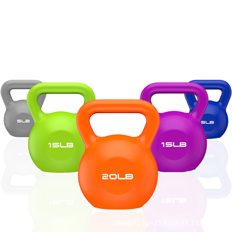 Colorful Kettle bell Gym Fitness Cast Iron Custom Logo Weights Neoprene Kettlebells for Body Workout