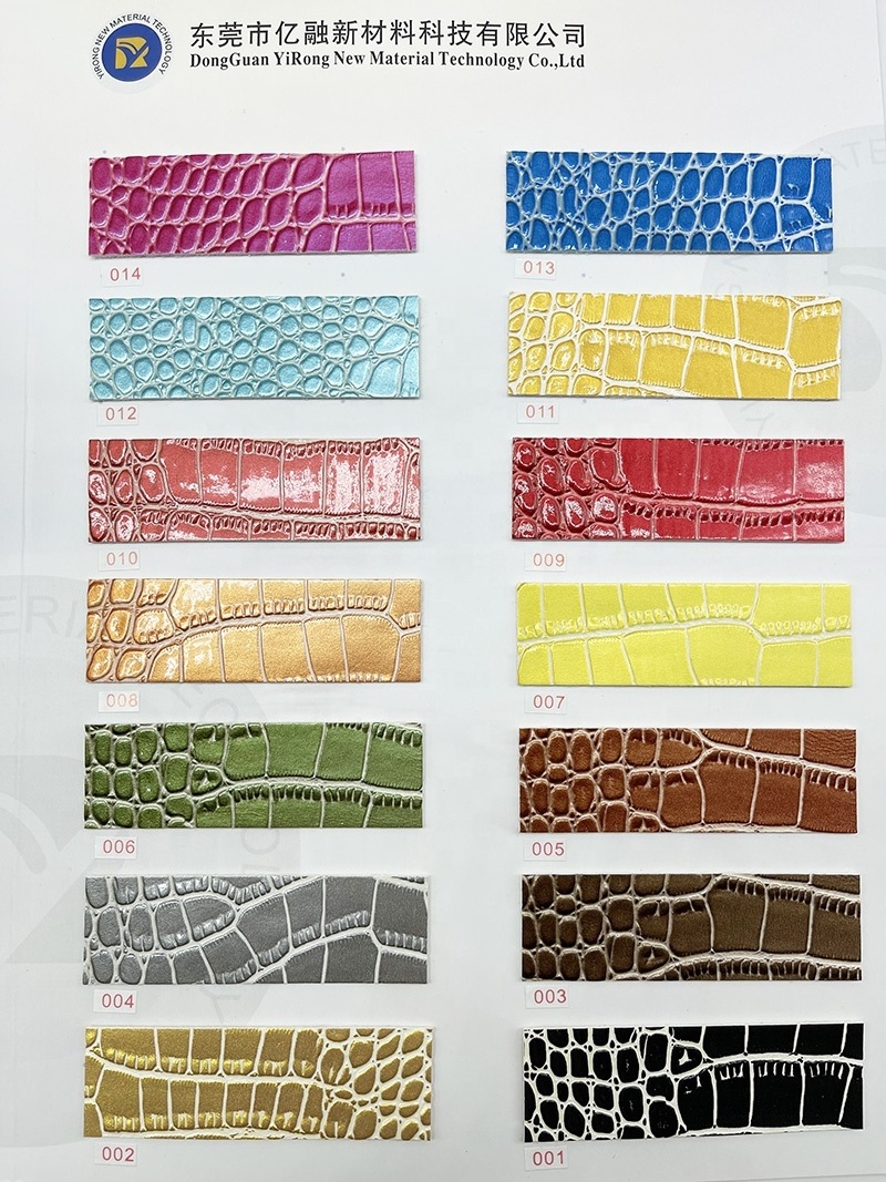 2024 New Arrivals Classics Synthetic Crocodile Embossed PVC Leather For Handbag Shoes Luggage