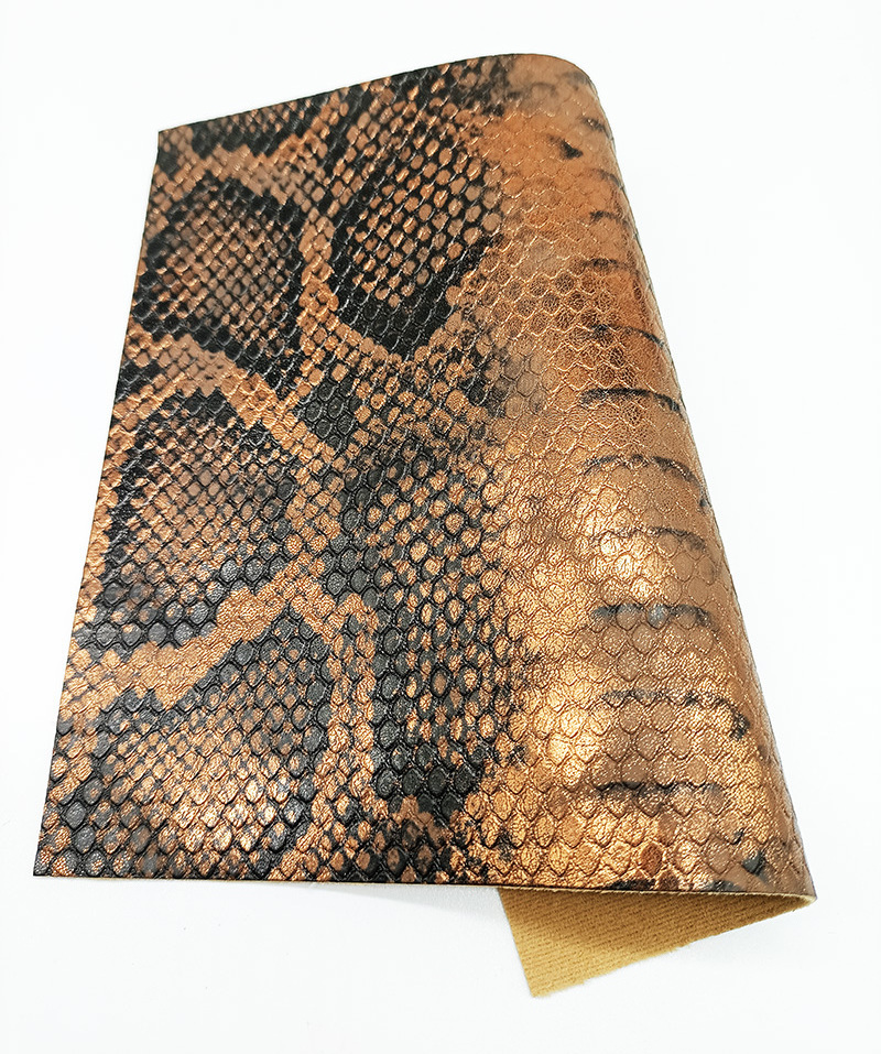 Sparkly Shiny Synthetic Snake skin PU faux synthetic vegan rexine leather fabric for shoes bags clothing