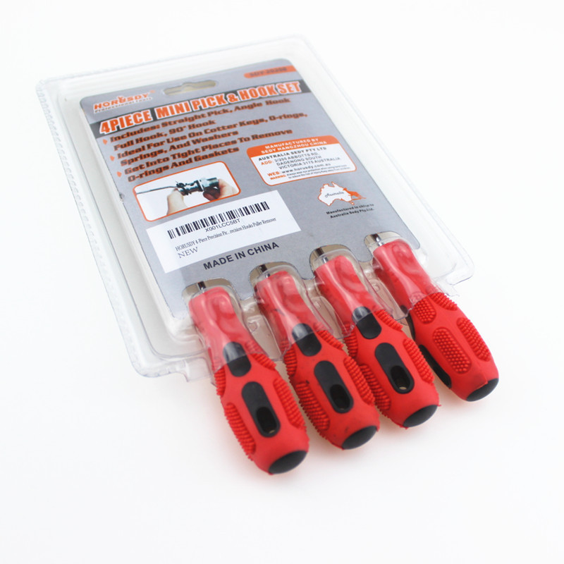 4pc Precision Screwdriver & mini Hook Set car pick up set 4Piece Mini Pick&Hook Set