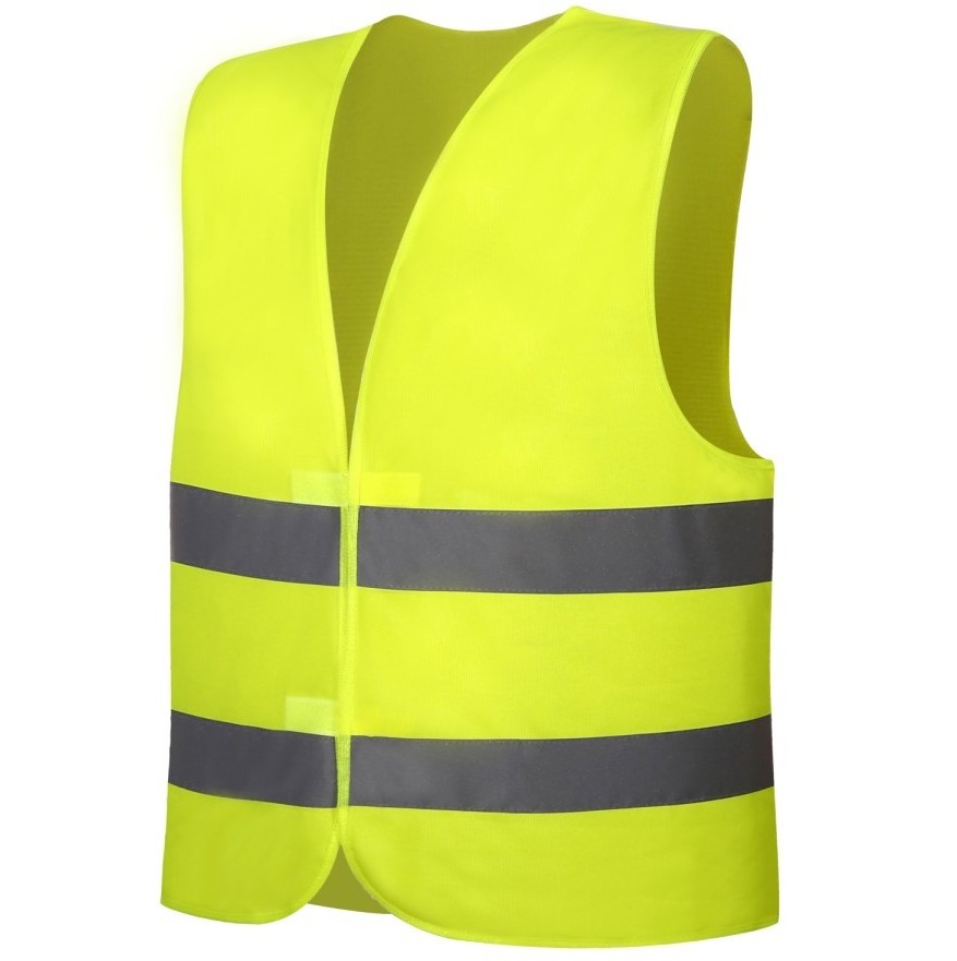 2020 newest hot sell hook and loop and zipper closure reflective safety vest