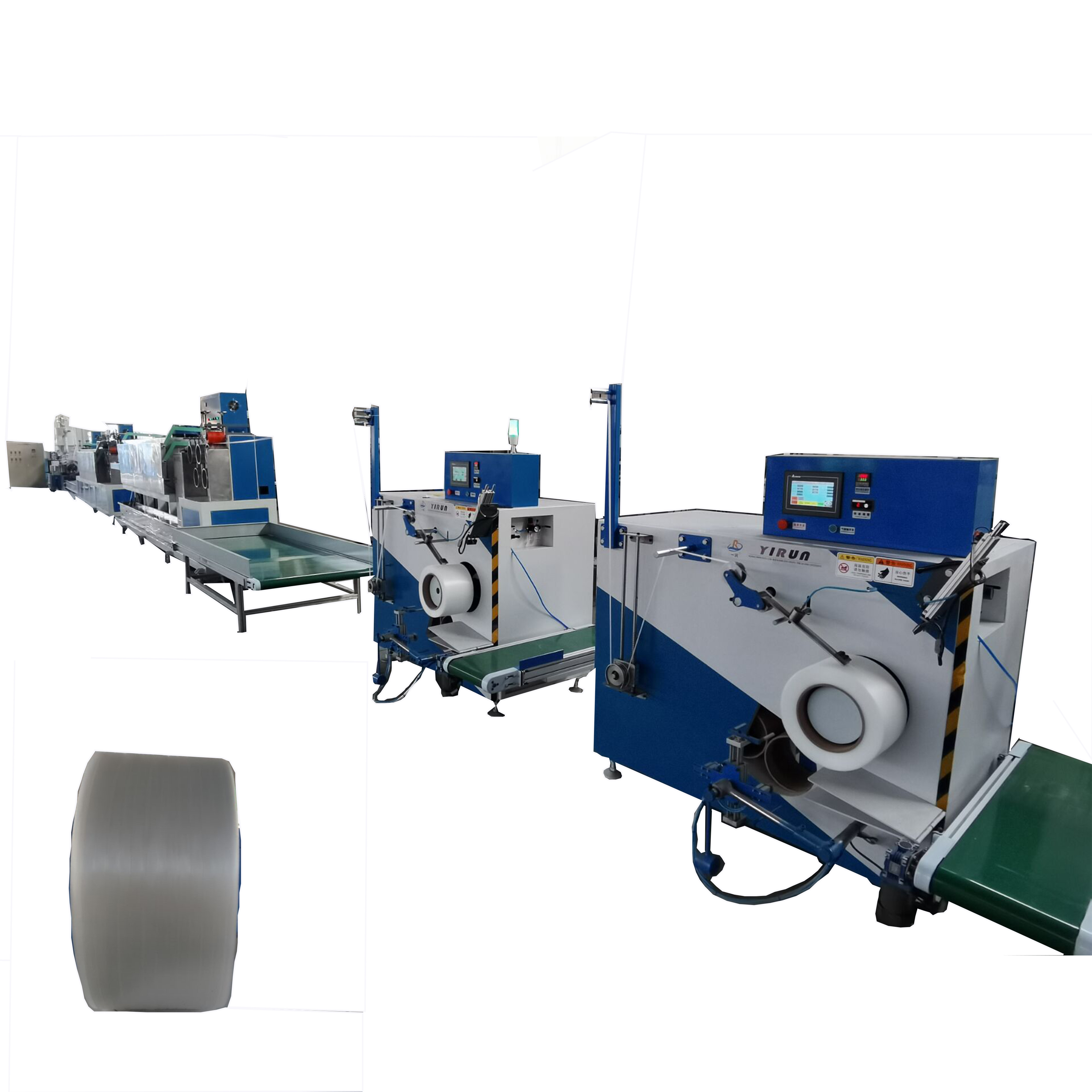 Excellent quality single screw packaging baler twine pp strapping plastic rope  making machine