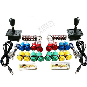 Diy arcade stick or Arcade diy Joystick kit for Mame Zero Delay USB Encoder Joystick American style long Push Button