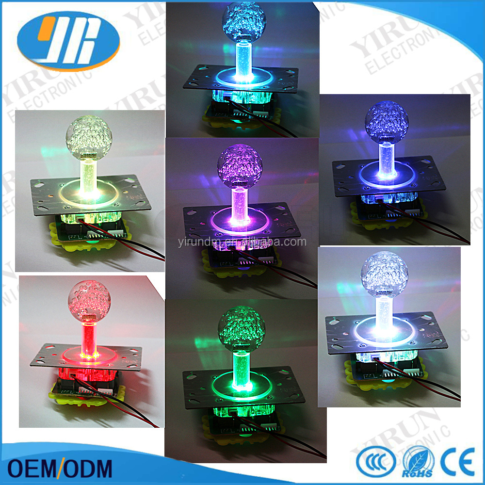 12V Illuminated LED Joystick Coin Pusher for Crane Fishing Arcade Machines