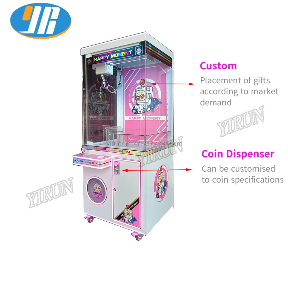 Customizable Prizes Interactive Coin Operated Claw Machine Arcade-Style Game for Kids and Adults