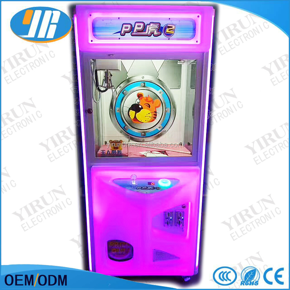 Hot Electronic PP Tiger Claw Crane Toy Coin-Operated Arcade Game Simulator for Sale