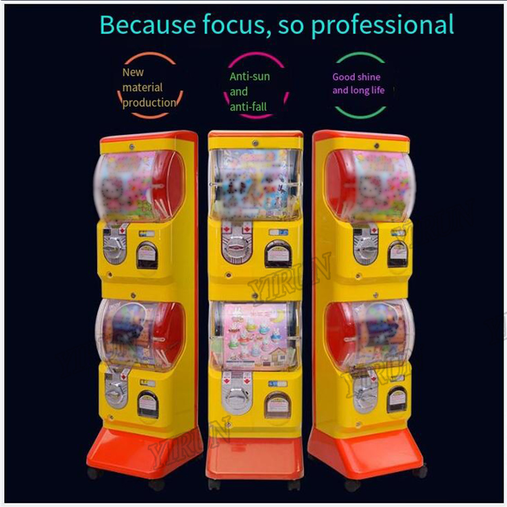 Factory OEM Three Layers Gashapon Machine Kid GACHA TOYS Game Ball Egg Toy Capsule Vending Machine