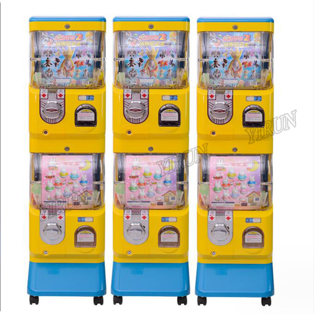 Factory OEM Three Layers Gashapon Machine Kid GACHA TOYS Game Ball Egg Toy Capsule Vending Machine