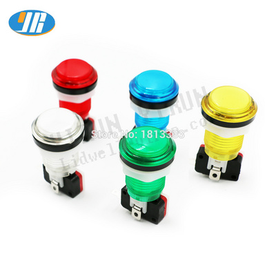 Arcade game 12V LED lit Arcade Push Buttons with Micro Switch for Jamma Mame Games Parts Multicade Choice of 5 Colour