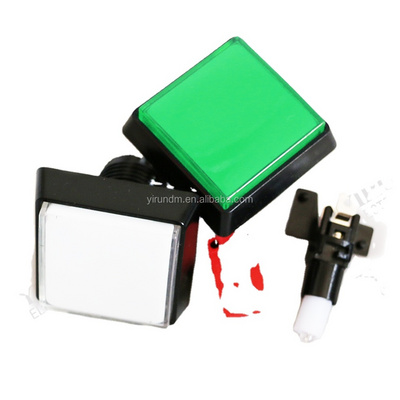 32mm 44mm 51mm Square Illuminated Push Button With Led for Arcade Game Machine push button