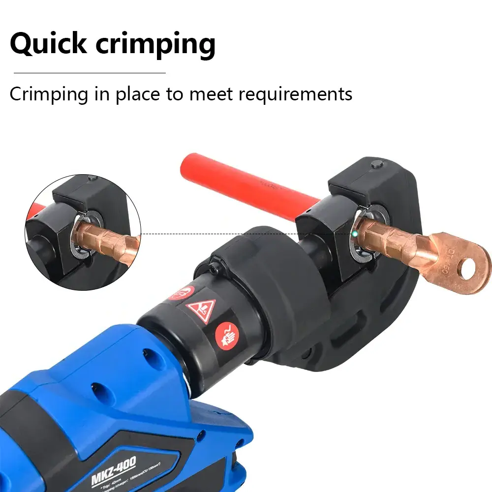 MKZ400 Hydraulic Hose Crimper Tools Electric Hydraulic Pliers Copper Aluminum Cutter Continuous Crimping Pliers Cable Tools