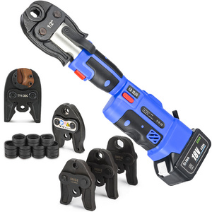 2024 New Style 2 in 1 Hydraulic Cable Cutter Battery Press Tool Powered Fitting Crimper Plumbing Pipe Pressing Tool