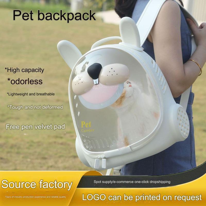 outdoor Cat and Dog Bag pet carriers Cute Space Bubble Rabbit Carrying  Breathable Space Module Large Capacity Backpack for Pets