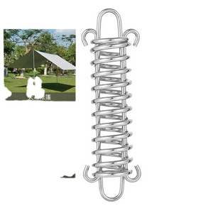 Tent fasteners Wind rope steel fasteners Tent camping wind spring hiking hammock chair chrome spring