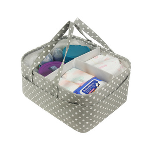 Wholesale New Trend Baby Diaper Caddy Nappy Tote Bag Cotton Diaper Caddy Organizer With Divider