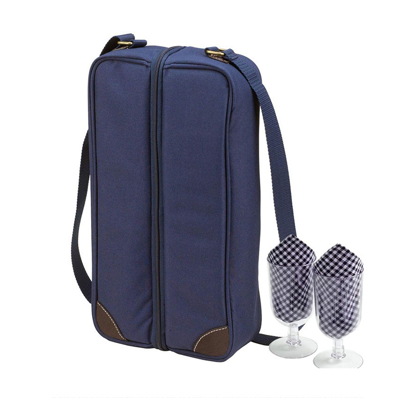 Wine Tote Set Cooler Bag Portable Wine Cooler Carrier Storage Bag Picnic Insulated