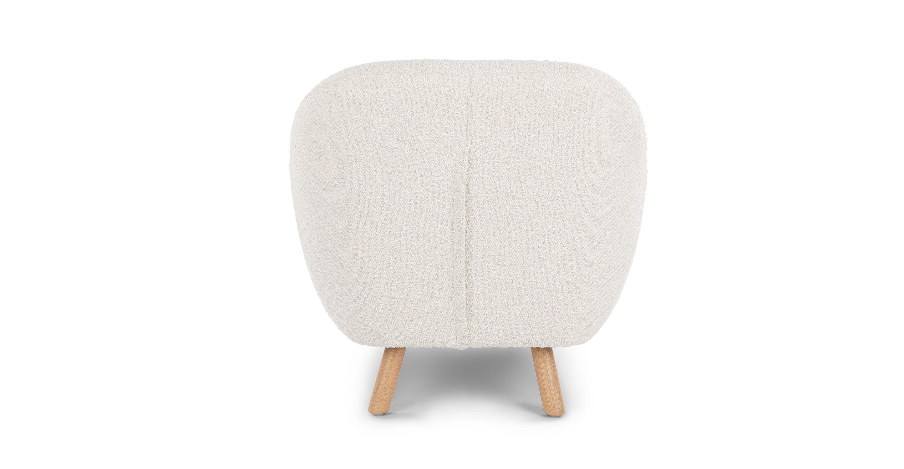 Yisen Furniture High Quality European Style Wholesale Boucle Fabric Living Room Ivory Lounge Chair