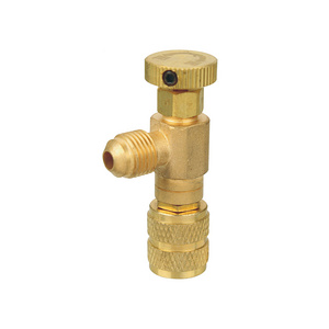 R410  Brass straight refrigerant ball valve for charging