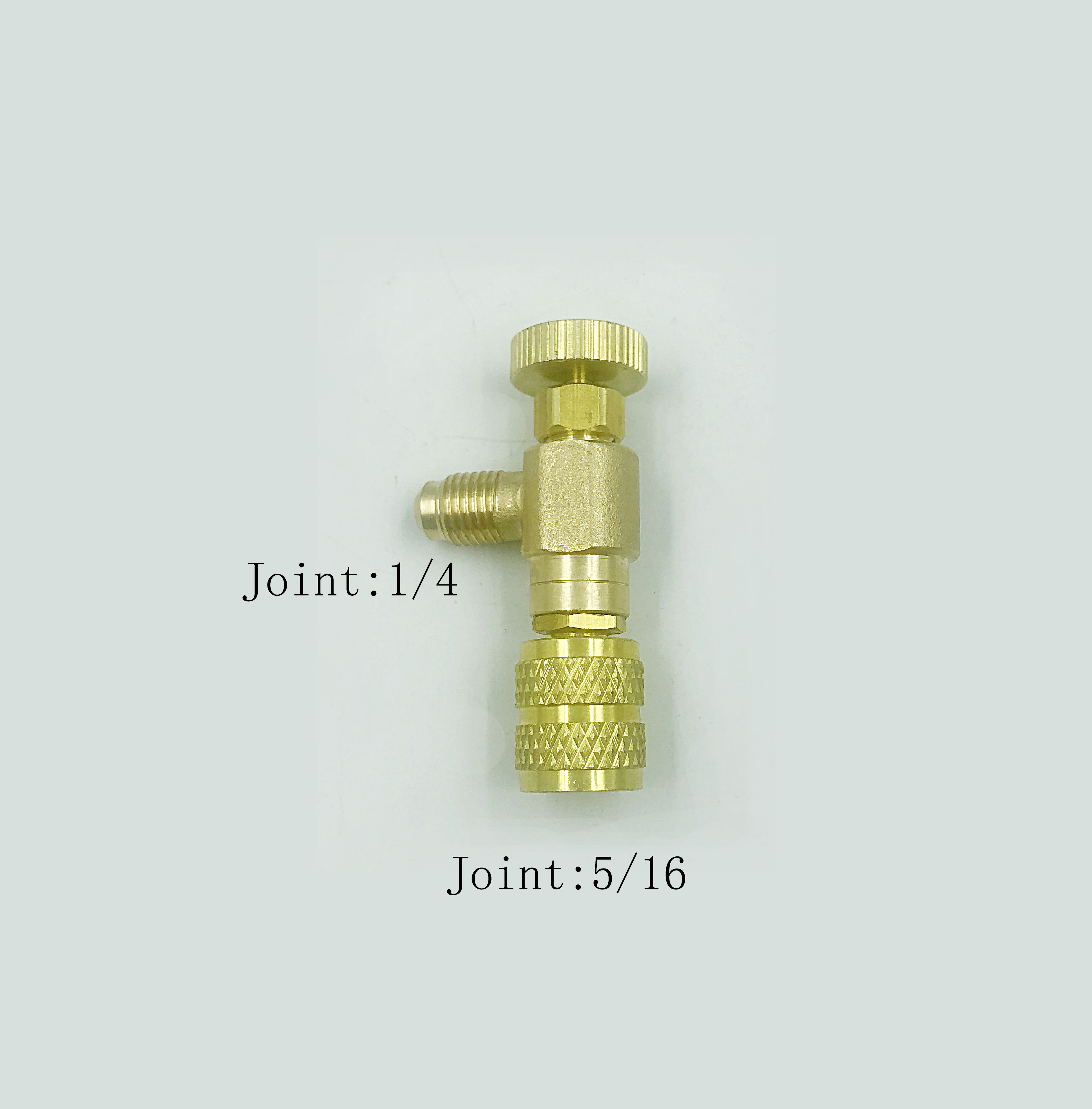 R410  Brass straight refrigerant ball valve for charging