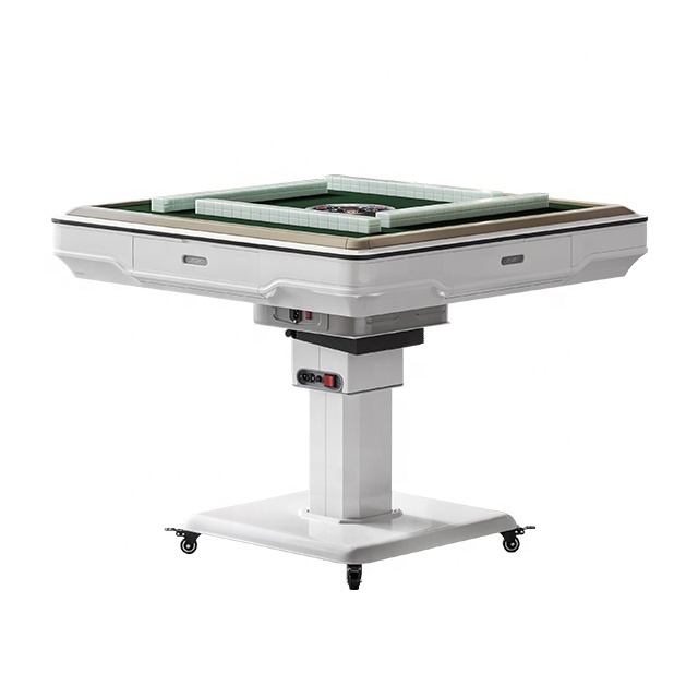 Modern Simple Mahjong Machine Fully Automatic Dual Drive Electric Folding Home Bass Four Port Mahjong Table