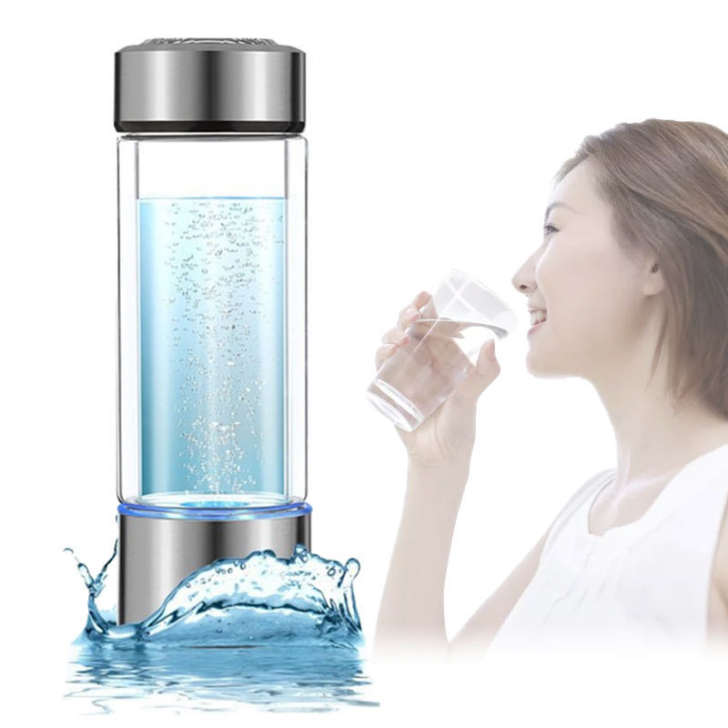 Smart electric hydrogen water bottle 420ml portable hydrogen generator h2 hydrogen rich water bottle